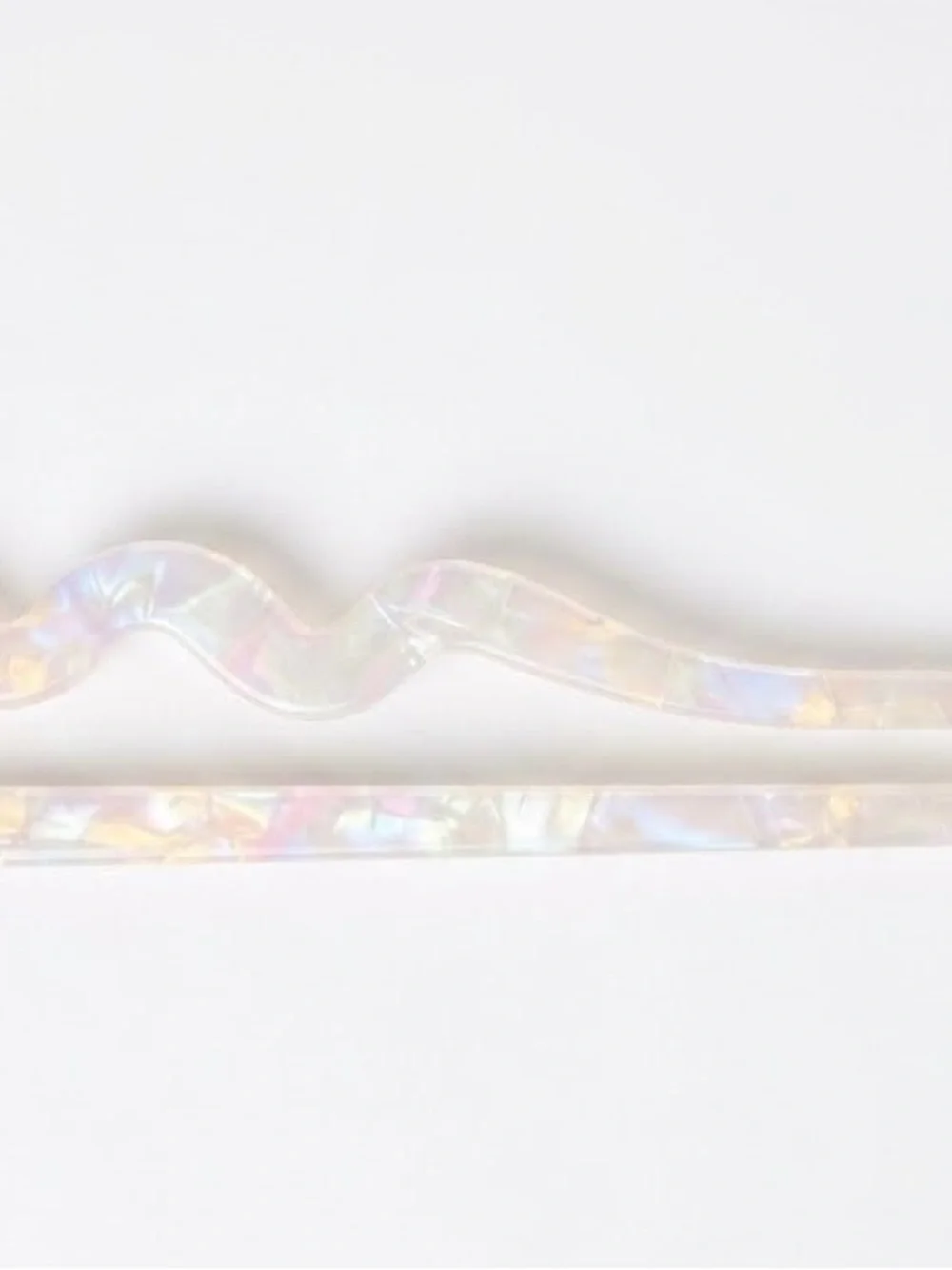 Pearlescent French Hair Pin – 5.5” Chic Minimalist Hair Styling Accessory NWOT
